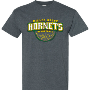 Miller Grove Hornets Basketball Dark Heather Grey